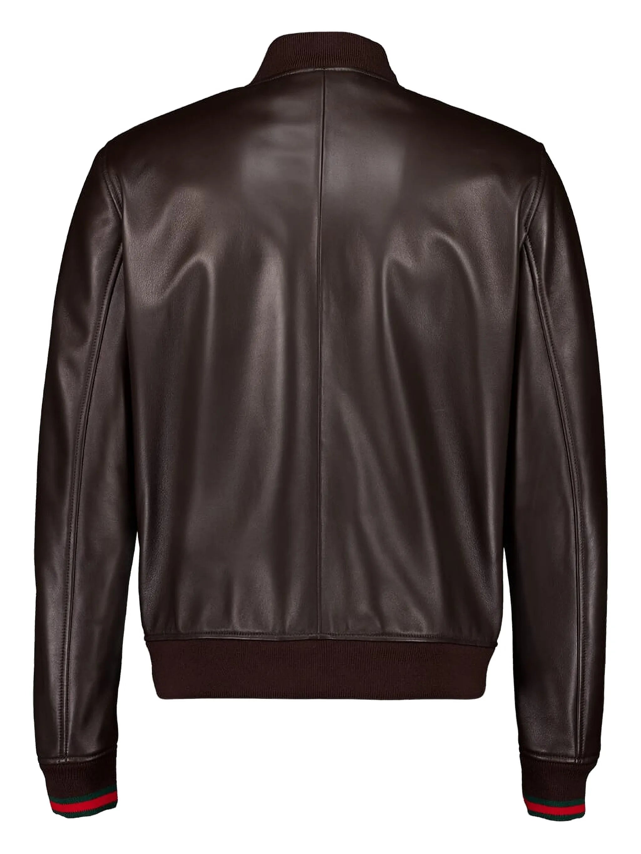 G leather bomber jacket