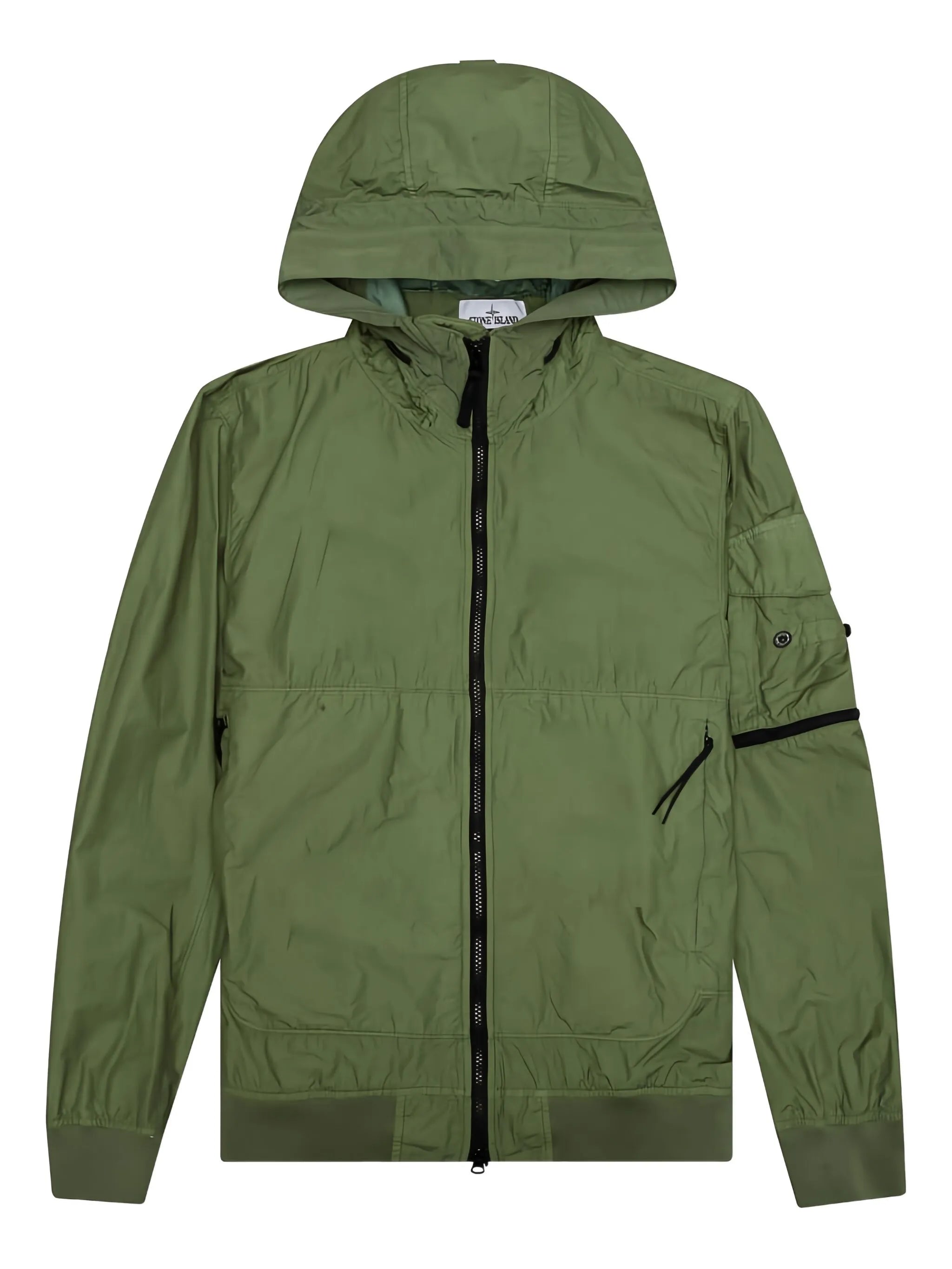 SI Compass-badge hooded jacket